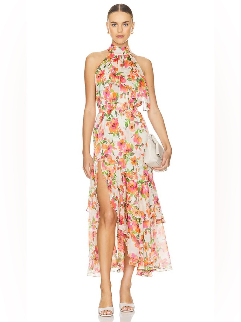 Misa Los Angeles Aneva Dress in Palmarei Blooms size S retails $490